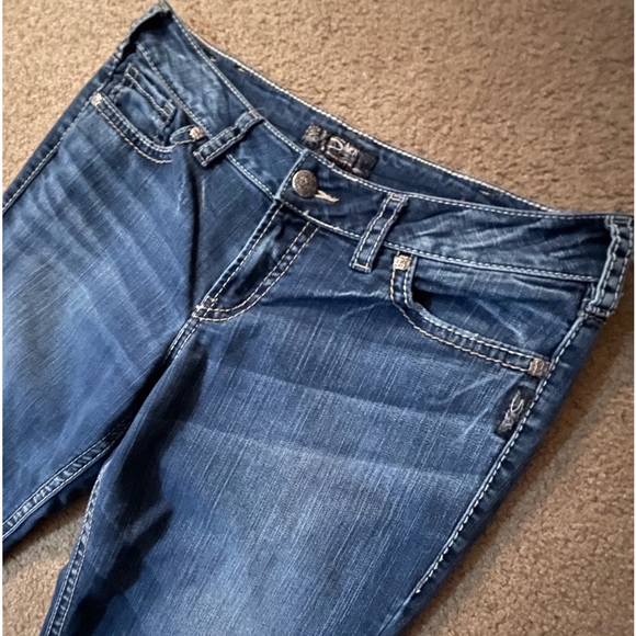 34/33 Silver Suki Super Stretch Boot Cut Jeans - Picture 4 of 7